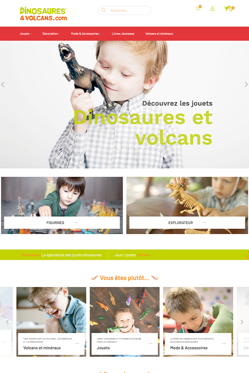 Dinosaures et Volcans