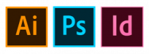 Adobe illustrator, Photoshop, InDesign