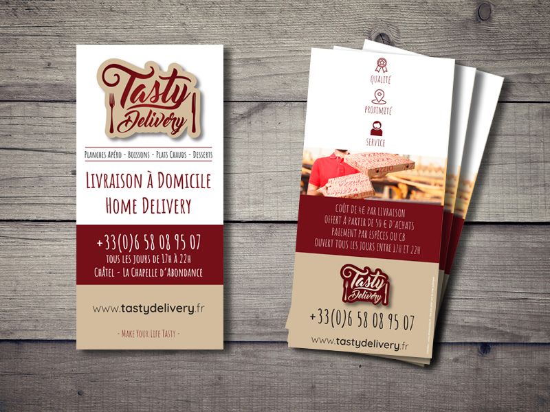 Tasty Delivery | Flyer 2 plis